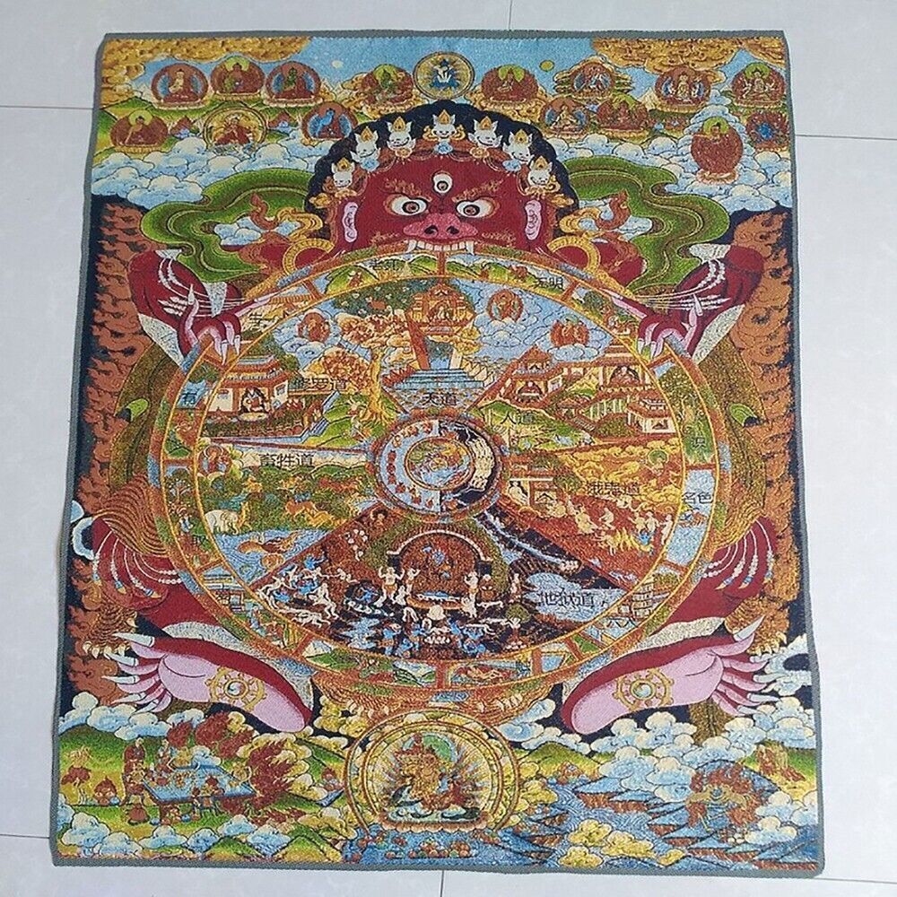 Home Textiles China - Lukisan Sutra Penjaga Buddha Dekorasi Dinding