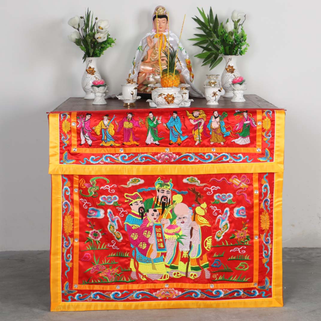 Home Textiles China - Sangkar Altar Bordir Keberuntungan Delapan Dewa