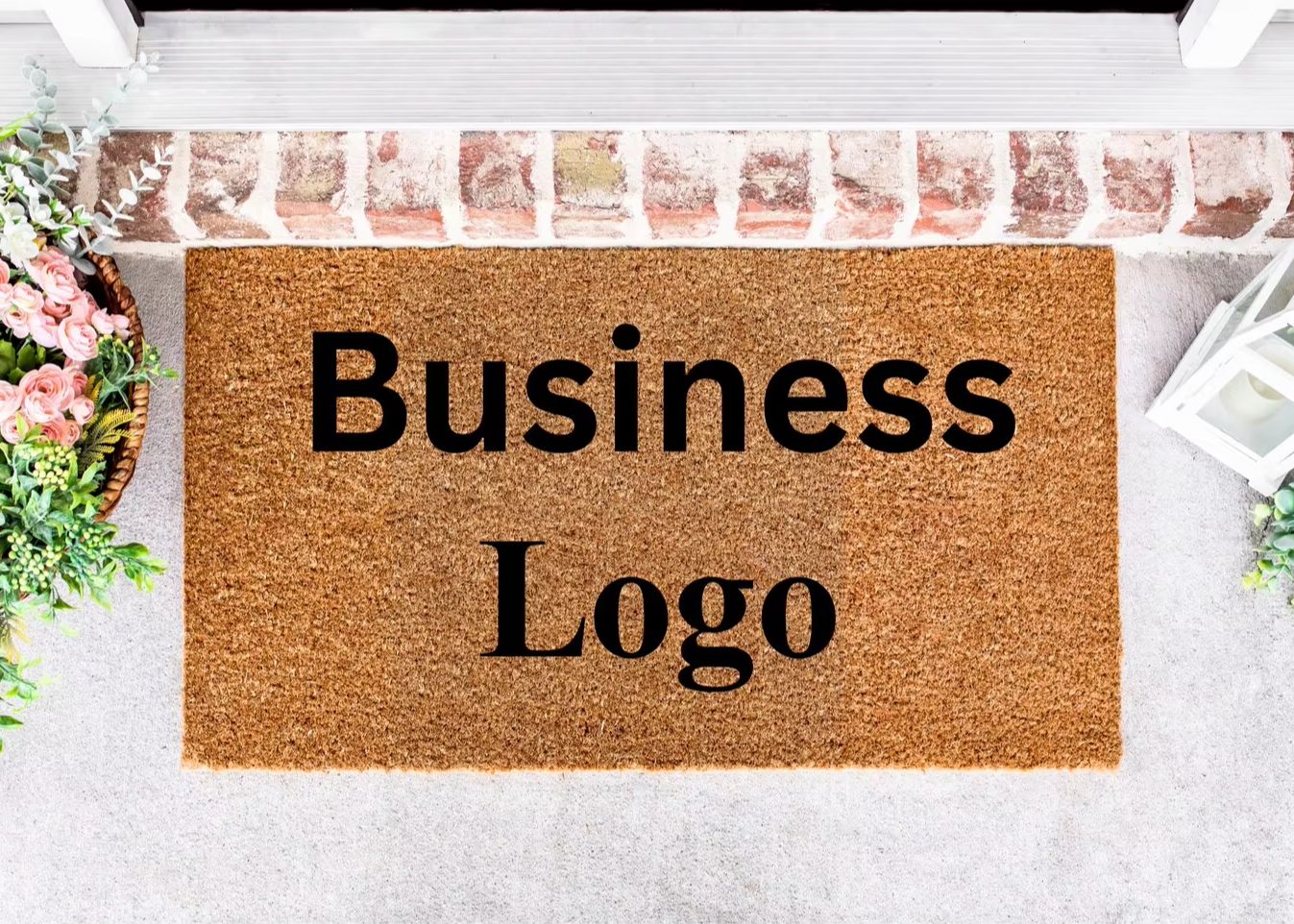 Home Textiles Logo - Keset Kustom dengan Logo Bisnis, Keset