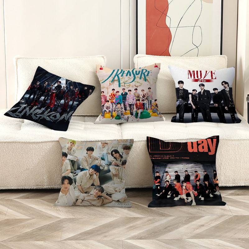 Home Textiles Group - Sarung Bantal Kpop GROUP T-TREASURE Kartun