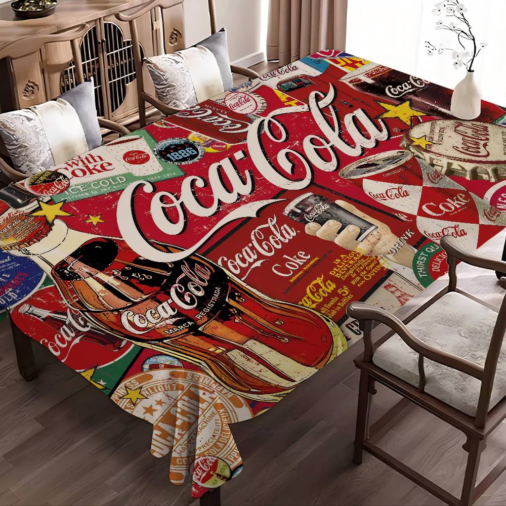 Home Textiles Logo - C-COCA Logo C-COLAS Taplak Meja Persegi