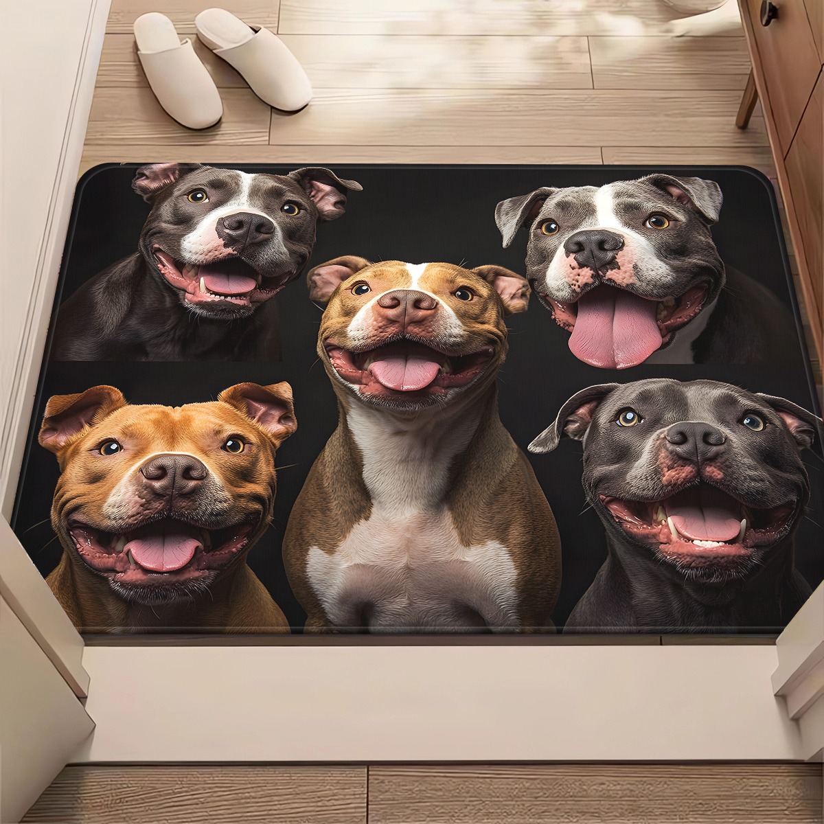 Home Textiles Group - Keset Selamat Datang Motif Anjing -